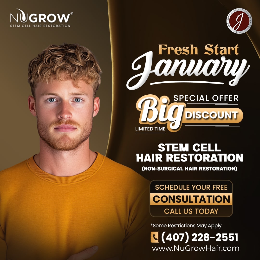 25% - January - STEM CELL Hair Restoration - NU GROW-min