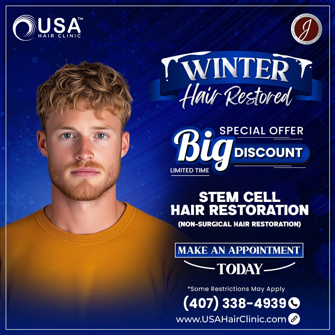 25% - January - STEM CELL Hair Restoration - USA-min
