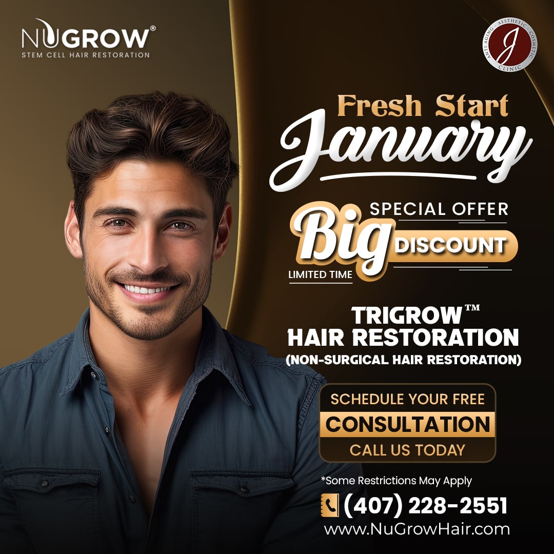25% - January - Tri Grow Hair Restoration - NU GROW-min