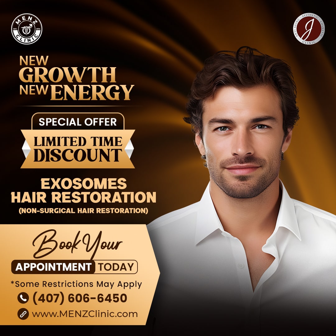 MONTHLY DECEMBER POST - 25% SERVICE - EXOSOMES HAIR - MENZ CLINIC-min