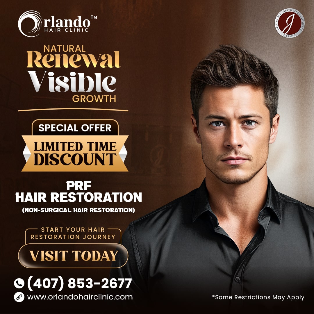 MONTHLY DECEMBER POST - 25% SERVICE - PRF HAIR RESTORATION - ORALNDO HAIR CLINIC-min