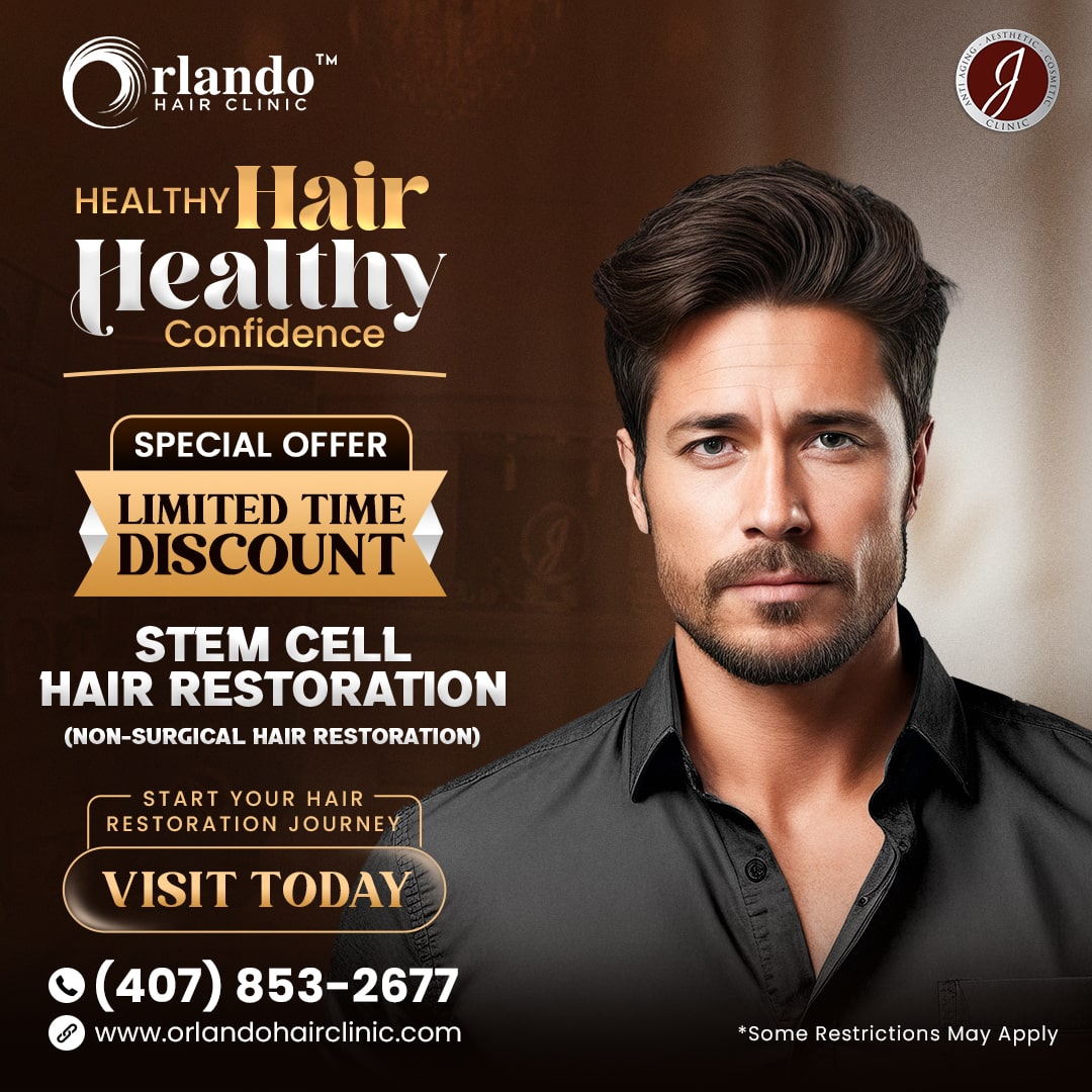 MONTHLY DECEMBER POST - 25% SERVICE - Stem Cell Hair Restoration - ORALNDO HAIR CLINIC-min