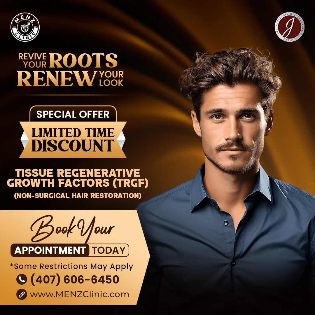 MONTHLY DECEMBER POST - 25% SERVICE - Tissue Regenerative Growth Factors - MENZ CLINIC-min