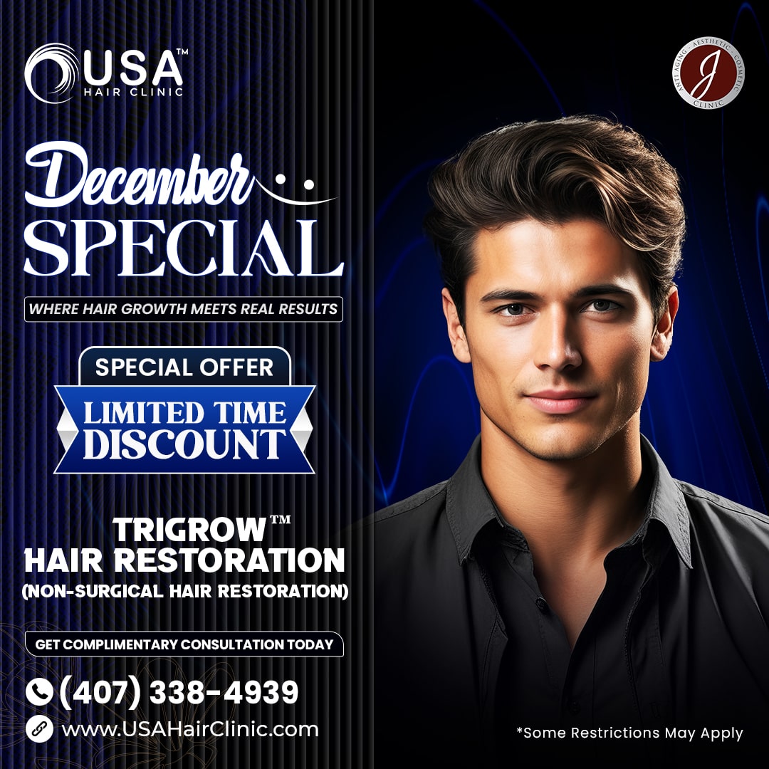 MONTHLY DECEMBER POST - 25% SERVICE - Tri Grow Hair Restoration - USA HAIR CLINIC-min